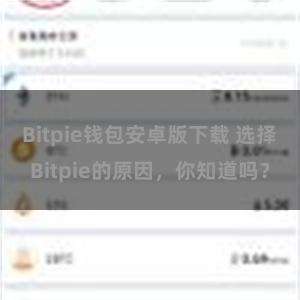 Bitpie钱包安卓版下载 选择Bitpie的原因，你知道吗？