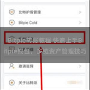 Bitpie转账教程 快速上手Bitpie钱包，多链资产管理技巧