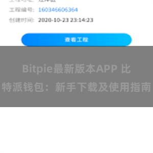 Bitpie最新版本APP 比特派钱包：新手下载及使用指南