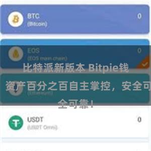 比特派新版本 Bitpie钱包：资产百分之百自主掌控，安全可靠！