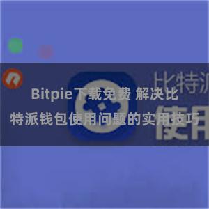 Bitpie下载免费 解决比特派钱包使用问题的实用技巧