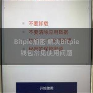 Bitpie加密 解决Bitpie钱包常见使用问题