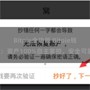 Bitpie全功能 Bitpie钱包：资产100%自主掌控，安全可靠。