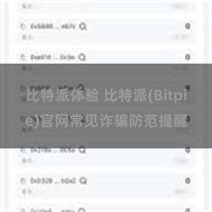 比特派体验 比特派(Bitpie)官网常见诈骗防范提醒