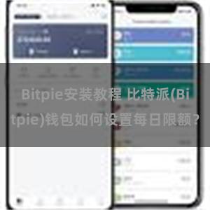 Bitpie安装教程 比特派(Bitpie)钱包如何设置每日限额？