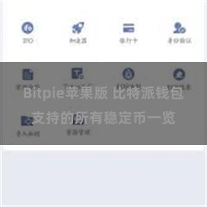 Bitpie苹果版 比特派钱包支持的所有稳定币一览